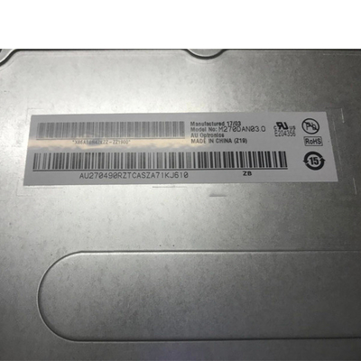 AUO M270DAN03.0 LCD लैपटॉप स्क्रीन 2560x1440 क्वाड HD 108PPI 70 पिन कनेक्टर