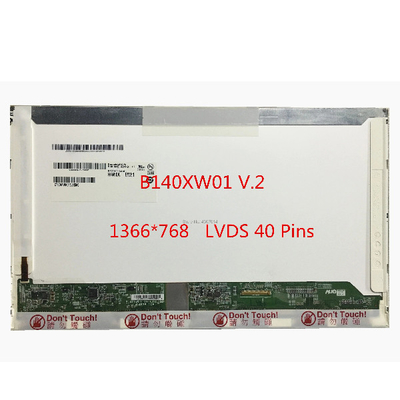 B140XW01 V2 LCD लैपटॉप स्क्रीन पैनल 262K 45% NTSC डिस्प्ले रंग