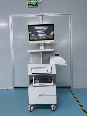 इलेक्ट्रिक टीएफटी मेडिकल मोबाइल वर्कस्टेशन ऑन व्हील्स हॉस्पिटल