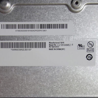 G238HAN02.0 औद्योगिक एलसीडी डिस्प्ले 1920x1080 एलवीडीएस इंटरफेस के साथ