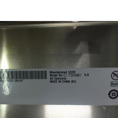 17.3 इंच नोटबुक एलसीडी पैनल G173HW01 V0 चमकदार LVDS इंटरफ़ेस हार्ड कोटिंग