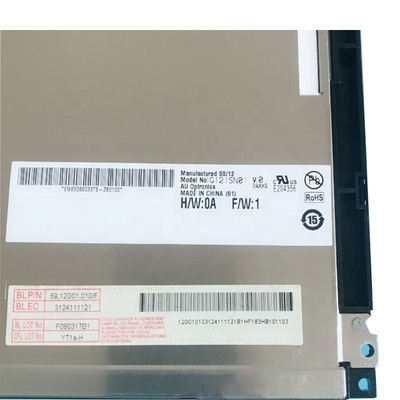 TFT एलसीडी स्क्रीन G121SN01 V0 12.1 इंच 800 × 600 LVDS एलसीडी स्क्रीन डिस्प्ले: