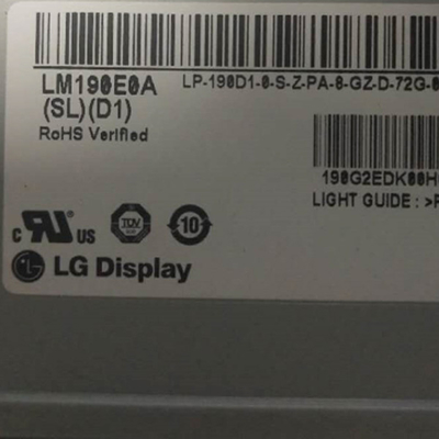 19.0 इंच LVDS 30 पिन इंटरफ़ेस LCD पैनल डिस्प्ले LM190E0A-SLD1 LG डिस्प्ले RGB 1280X1024