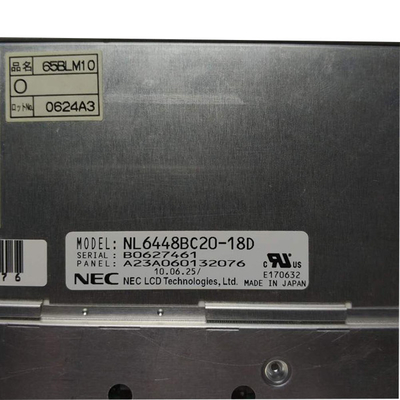 औद्योगिक उपकरण के लिए NL6448BC20-18D मूल 6.5 इंच 640 (RGB) × 480 TFT एलसीडी स्क्रीन डिस्प्ले पैनल