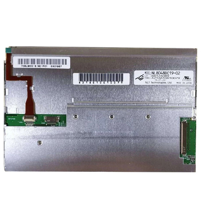 NL8048BC19-02 मूल 7.0 इंच एलसीडी डिस्प्ले 800 (RGB) × 480 NEC के लिए औद्योगिक उपकरण के लिए