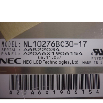एनएल 10276 बीसी 30-17 एनईसी 15 इंच 1024 * 768 एलसीडी पैनल डिस्प्ले: