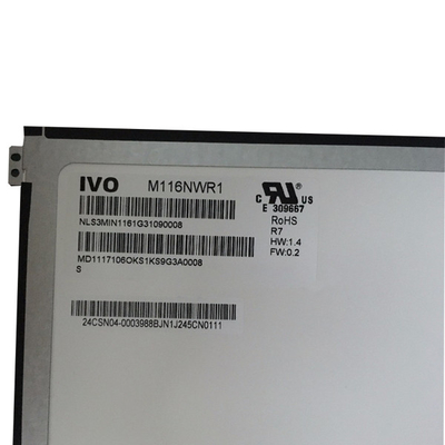 M116NWR1 R7 IVO 11.6 इंच एलसीडी लैपटॉप स्क्रीन 30PIN EDP 1366X768 HD लेनोवो C21e S21E के लिए