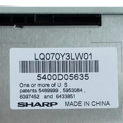 LQ070Y3LW01 7.0 इंच TFT LCD स्क्रीन RGB 800x480 औद्योगिक उपकरण के लिए: