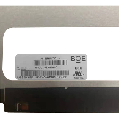 PV156FHM-T00 ब्रांड न्यू BOE 15.6 इंच पैनल 1920 * 1080 TFT औद्योगिक के लिए पूर्ण दृश्य प्रदर्शित करता है