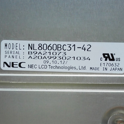 12.1 इंच 82ppi एलसीडी स्क्रीन NL8060BC31-42 LCD मॉनिटर्स डिस्प्ले रिप्लेसमेंट: