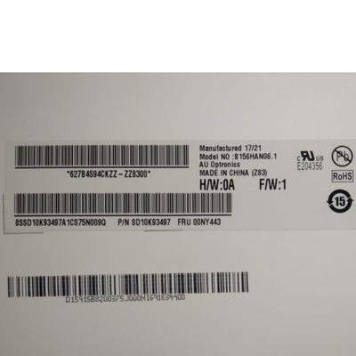 AUO वर्टिकल स्ट्राइप 15.6 इंच LCD पेन B156HAN06.1 HW0A 1920*1080 141PPI