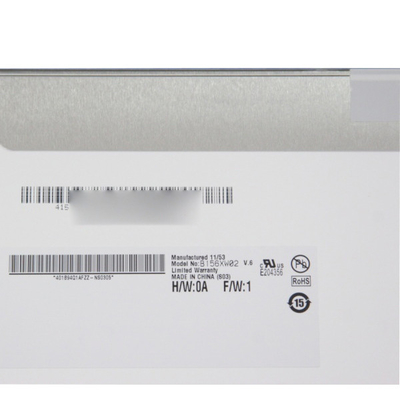 AUO B156XW02 V6 15.6 इंच लैपटॉप LCD पैनल 1366*768 WXGA 100PPI LVDS 40 पिन