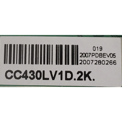 CC430LV1D LCD स्क्रीन डिस्प्ले पैनल 43" RGB 1920×1080 FHD 51PPI