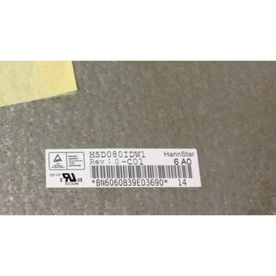 नई मूल कार GPS नेविगेशन 8.0 इंच TFT Hannstar HSD080IDW1-C01 LCD डिस्प्ले स्क्रीन पैनल