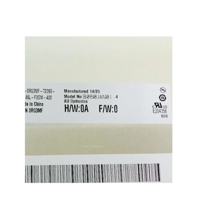 1200x1920 MIPI इंटरफ़ेस 45 पिन 8 इंच TFT LCD स्क्रीन डिस्प्ले B080UAN01.4