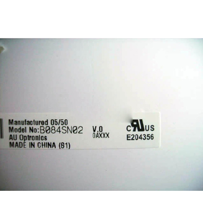 8.4 इंच LCM 800x600 150 350:1 262K CCFL LVDS B084SN02 V0 LCD डिस्प्ले