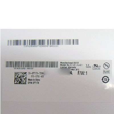 B101AW01 V0 HW5A AUO 10.1 इंच रेसोल्यूशन 1024*576 LCD स्क्रीन के साथ