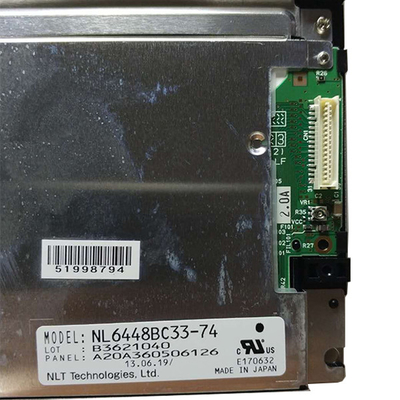 NL6448BC33-74 LCD डिस्प्ले स्क्रीन पैनल 10.4 इंच 640(RGB)*480 औद्योगिक के लिए