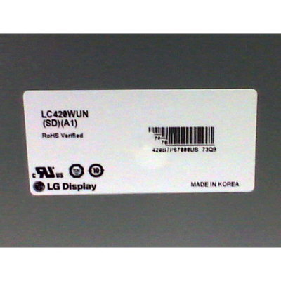 LC420WUN-SDA1 42 इंच एलसीडी वीडियो वॉल आम तौर पर काला ट्रांसमिसिव