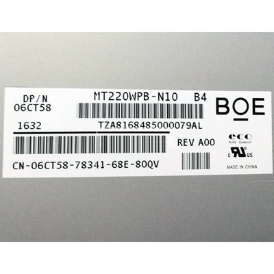 मेडिकल इमेजिंग के लिए BOE EV220WPB-N10 22 इंच 1680*1050 LVDS 30 पिन एलसीडी स्क्रीन