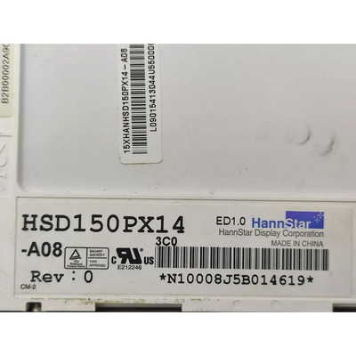 HSD150PX14-A08 एलसीडी स्क्रीन पैनल एलसीडी डिस्प्ले 15.0 इंच 60 हर्ट्ज ट्रांसमिसिव