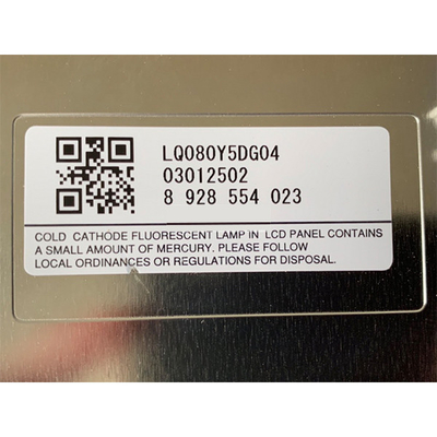 LQ080Y5DG04 एलसीडी स्क्रीन डिस्प्ले 8.0 इंच 800*480 एलसीडी पैनल
