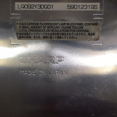 LQ092Y3DG01 800*480 9.2 इंच एलसीडी स्क्रीन मॉड्यूल डिस्प्ले