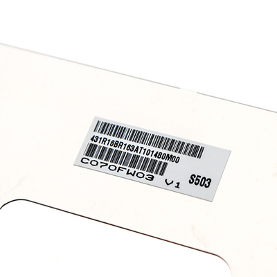 7.0 इंच C070FW03 V1 TFT विशिष्ट एनालॉग आरजीबी 30 पिन एलसीडी स्क्रीन