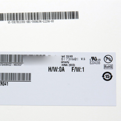 B173HW01 V5 127PPI AUO के लिए 40 पिन 60Hz एलसीडी डिस्प्ले