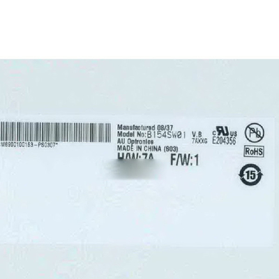 B154SW01 VB 15.4 इंच दर्पण धुंध हार्ड कोटिंग TFT एलसीडी स्कैन