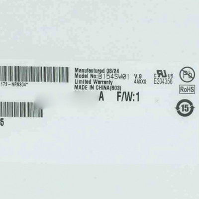 नई और मूल B154SW01 V9 15.4 इंच एलसीडी स्कैन AUO के लिए