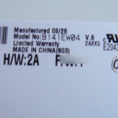 B141EW04 V6 14.1 इंच 1280*800 एलसीडी डिस्प्ले TFT-LCD स्क्रीन