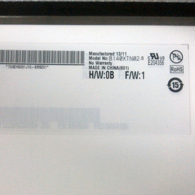 B140XTN02.0 14.0 इंच 1366*768 TFT-LCD स्क्रीन एलसीडी डिस्प्ले