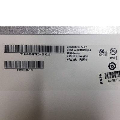 B140HTN01.6 14.0 इंच 1920*1080 TFT-LCD स्क्रीन एलसीडी डिस्प्ले