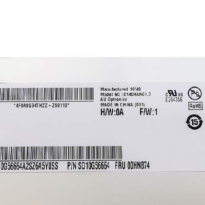 B140HAN01.7 AUO के लिए 14.0 इंच 1920*1080 LCD स्क्रीन डिस्प्ले