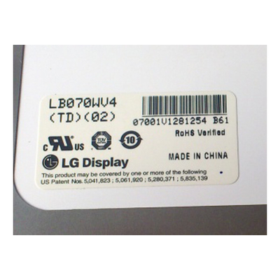 LB070WV4-TD02 TFT-LCD स्क्रीन 7.0 इंच 800*480 एलसीडी डिस्प्ले