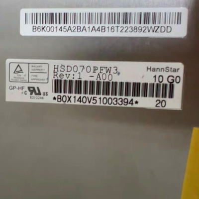 HSD070PFW3-A00 मूल 7.0 इंच एलसीडी स्क्रीन डिस्प्ले पैनल