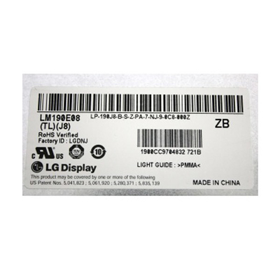 LM190E08-TLJ8 19.0 इंच 1280*1024 एलसीडी स्क्रीन मॉड्यूल