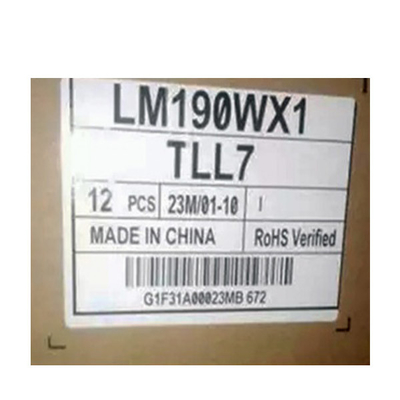 LM190WX1-TLL7 19.0 इंच एलसीडी पैनल 1440*900 एलसीडी मॉड्यूल डिस्प्ले
