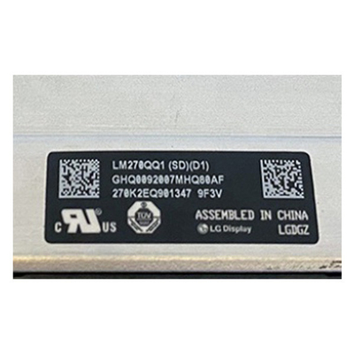 LM270QQ1-SDD1 डेस्कटॉप मॉनिटर के लिए 27.0 इंच 5K एलसीडी पैनल मॉड्यूल