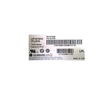 LP141WX3-TLA3 14.1 इंच 1280*800 एलसीडी स्क्रीन मॉड्यूल