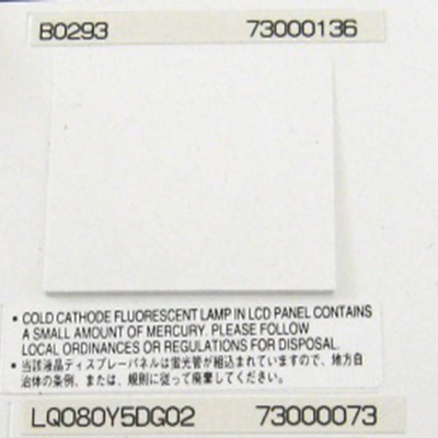 LQ080Y5DG02 800*480 8.0 इंच TFT एलसीडी मॉड्यूल एलसीडी स्क्रीन