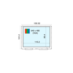 COM57H5N32XSC 640*480 5.7 इंच 60Hz एलसीडी मॉनिटर पैनल