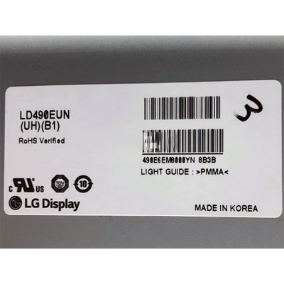 LD490EUN-UHB1 वॉल माउंट एलसीडी डिस्प्ले 1920 × 1080 आईपीएस 49 ''