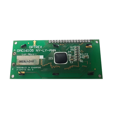 2.4 इंच 16 अक्षर × 1 लाइन एलसीडी मॉड्यूल DMC-16105NY-LY-ANN एलसीडी स्क्रीन