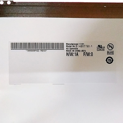 नोटबुक पैनल B140XTT01.1 टच ग्लास असेंबली के साथ लैपटॉप एलसीडी टच स्क्रीन