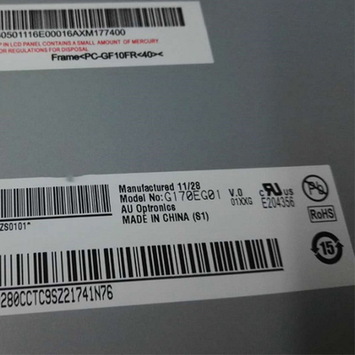 M170EG01 V0 TFT LCD पैनल 1280x1024 LVDS 30 पिन कनेक्टर
